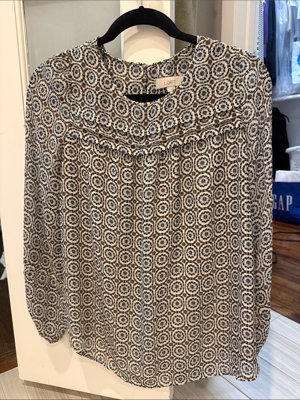 LOFT medallion print blouse